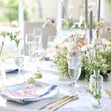 ララシャンス 太陽の丘 こだわりのテーブルコーディネート