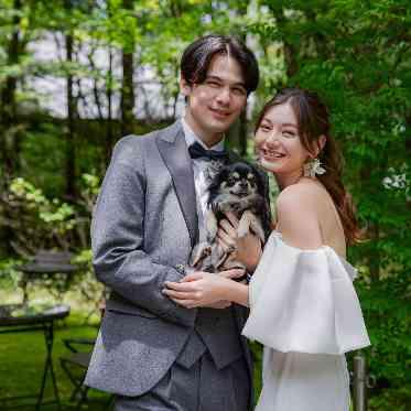 ANELLI軽井沢(アネーリ軽井沢) 会場に併設のプライベートガーデン。軽井沢の自然を感じられる