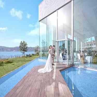 ララシャンスKOBE 水辺からの入場もできる