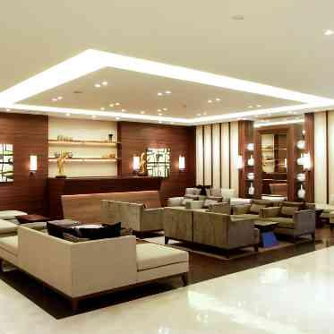 ゲストが自由にくつろげるアフターラウンジ ドリンク提供も行います