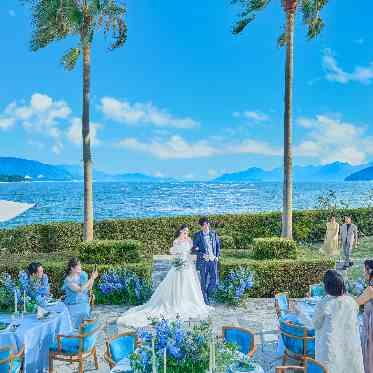 グランドプリンスホテル広島 瀬戸内海をバックに乾杯！