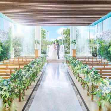 アーヴェリール迎賓館(高松)/テイクアンドギヴ・ニーズウェディング 滝のながれる水景チャペル