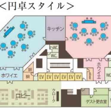 アンジェリオン オ プラザ TOKYO/エスクリウェディング 2~20名は晩餐会スタイルのような長卓、~30名は円卓の半分を使うスタイルが人気