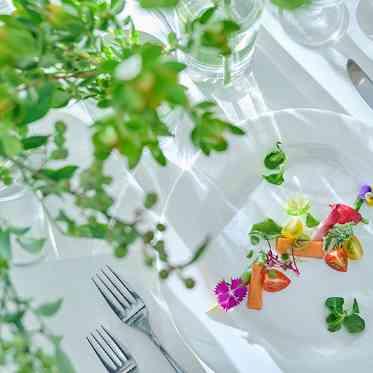 ザ・ピーク プレミアムテラス 彩りも鮮やかに、五感で楽しむお料理を