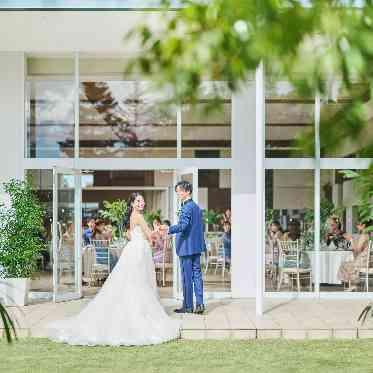 ブランレヴュー宇都宮 アクアテラス 完全貸切で一面の大きな窓で繋がった屋内外の空間を自由に行きが可能!
