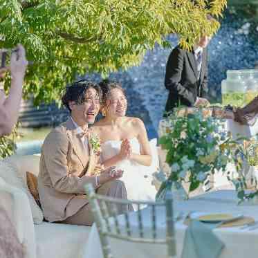 ブランレヴュー宇都宮 アクアテラス ゲストと過ごすガーデンの時間は自然と笑顔が溢れる