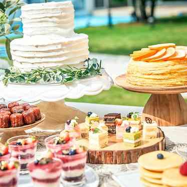 ブランレヴュー宇都宮 アクアテラス デザートやドリンクでゲストも喜ぶ時間をご用意♪