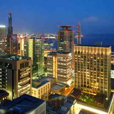 神戸の夜景を一望できる