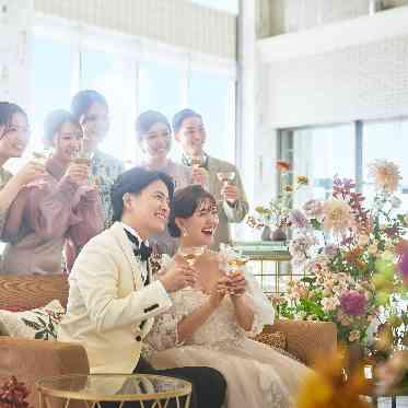 ノートルダム神戸/FIVESTAR WEDDING ソファコーディネートで自分たちらしさを演出