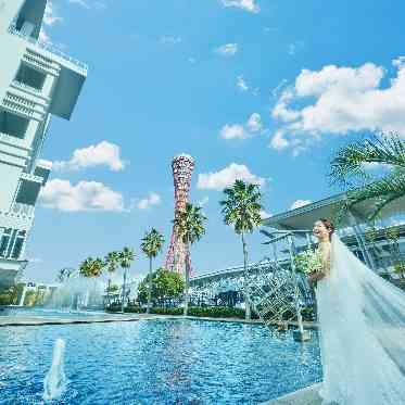 ノートルダム神戸/FIVESTAR WEDDING 敷地内に噴水をご用意