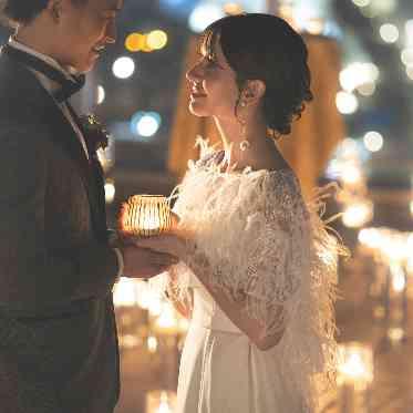 神戸の夜景に祝福されながら