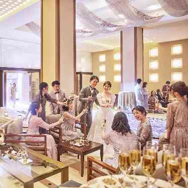 ノートルダム神戸/FIVESTAR WEDDING 披露宴会場と同じくらいの広さがあるので、第2のパーティ会場としても使える◎