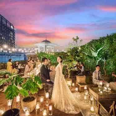 FORTUNE GARDEN KYOTO （フォーチュンガーデン京都） 幻想的な雰囲気のナイトガーデンウェディング
