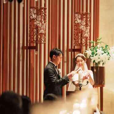 覚王山ル・アンジェ教会 【ユニティキャンドル】家族との繋がりを感じられるセレモニー。