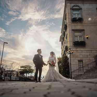 覚王山ル・アンジェ教会 夕暮れの幻想的な時間帯に撮影も