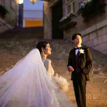 覚王山ル・アンジェ教会 ライトアップされた外観でロマンティックな撮影を