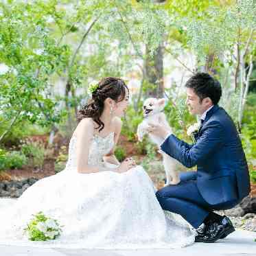 KKRホテル博多 ガーデンでペットとの前撮り撮影もおすすめです!
