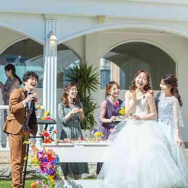 ガーデンパーティーでゲストをお迎え♪