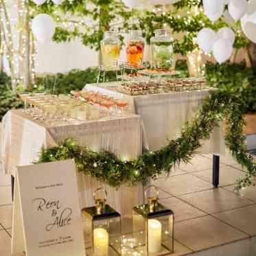 アクアデヴュー佐賀スィートテラス ガーデンでのブッフェはお外が大人気!