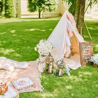 アクアデヴュー佐賀スィートテラス ガーデンもおふたりらしく装飾を♪