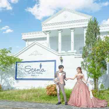 迎賓館シェーナ PARTIR KYOTO 会場の入り口も絵になるフォトスポット