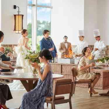 アルマリアン 福岡(ALMALIEN FUKUOKA) シェフズテーブル演出も人気!迫力ある料理パフォーマンスでおもてなし