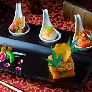 代官山 鳳鳴館 秋の味覚を並べた贅沢なオードヴルの盛り合わせ
