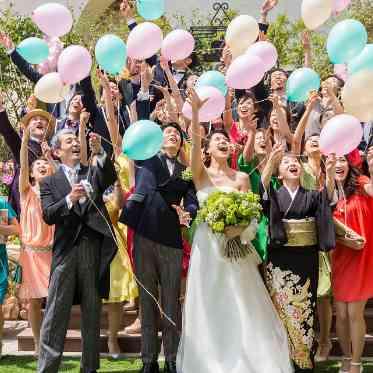 ホテルフランクス 【バルーンリリース】ガーデンならではの演出も人気