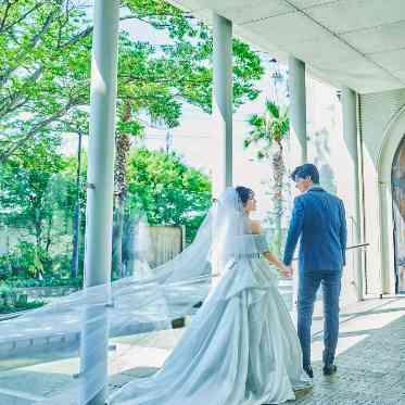 ノートルダム北九州/FIVESTAR WEDDING 心地よい波音が響く、緑溢れるガーデン