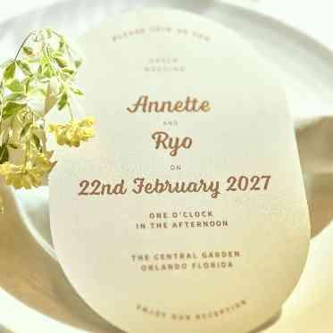 コーディネートもおふたりのこだわりを表す重要なアイテム