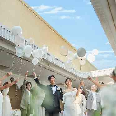 SOLA KOBE 披露宴会場でバルーンリリースができる