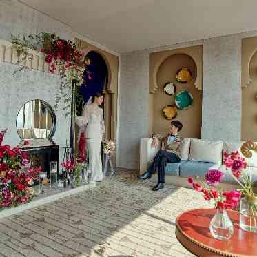 海外のような雰囲気でふたりだけのひとときを