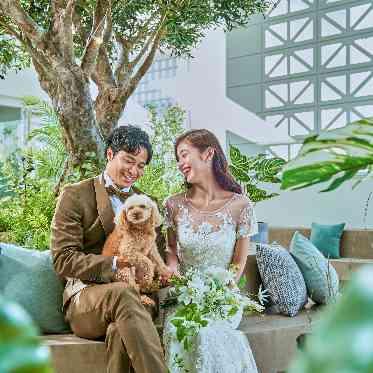 アール・ベル・アンジェ堺 ペットと一緒の前撮りも人気!