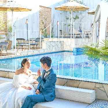 アール・ベル・アンジェ堺 1Fの披露宴会場 自然 緑風 「Ventvert」