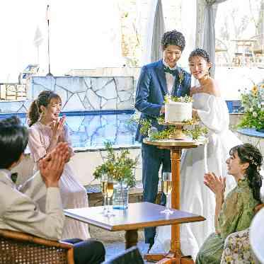 アール・ベル・アンジェ堺 1Fの披露宴会場 自然 緑風 「Ventvert」