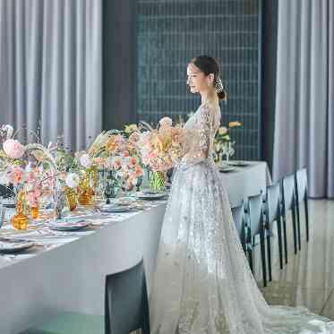 アニヴェルセル みなとみらい横浜 少人数のパーティーでは流しテーブルのコーディネートもおすすめ