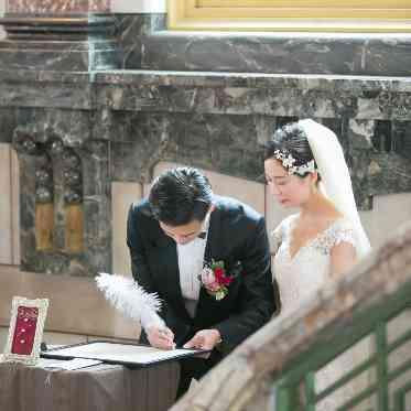 結婚証明書署名