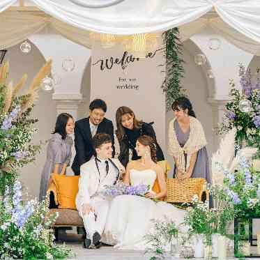 アンシェルデ・マリアージュ ガーデンも使っておふたりらしいコーディネートでおもてなし