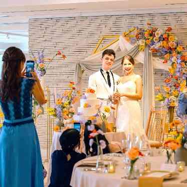 アンシェルデ・マリアージュ ガーデンも使っておふたりらしいコーディネートでおもてなし