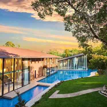 ララシャンス 博多の森 サンセットの時間も美しい