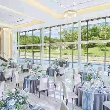 ララシャンス 博多の森 最大180名まで着席可能な披露宴会場