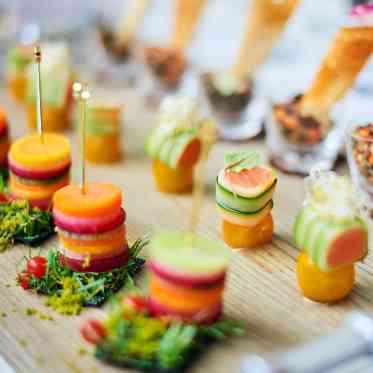 ビュッフェも一つ一つ手作り