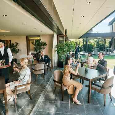 Rouge Ardent(ルージュアルダン) ●BRASSグループ ゆったりと景色を見ながら挙式までの時間を過ごせるのでゲストもリラックスできる