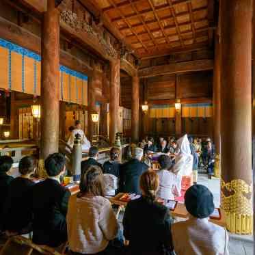 THE LUXSCENA(ザ・ラグシエナ) どの季節も三嶋大社の挙式は素敵です。