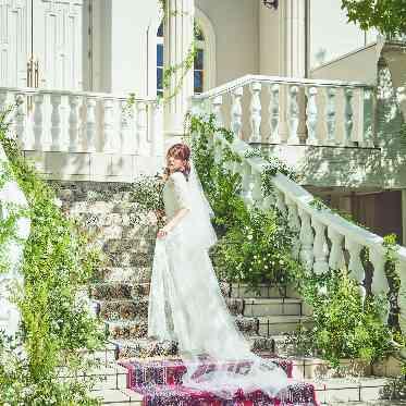 写真撮影スポットとしても人気の大階段。