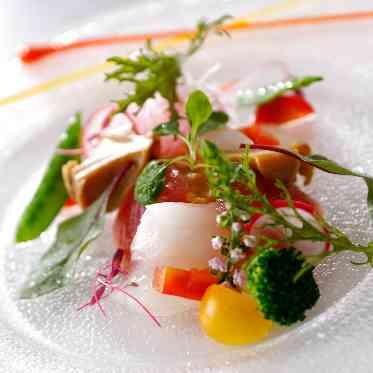 サラダ仕立てのカルパッチョ