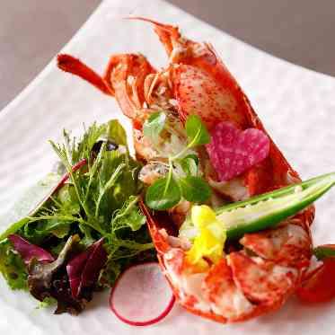 ヴィラ・アンジェリカ オマール海老の前菜