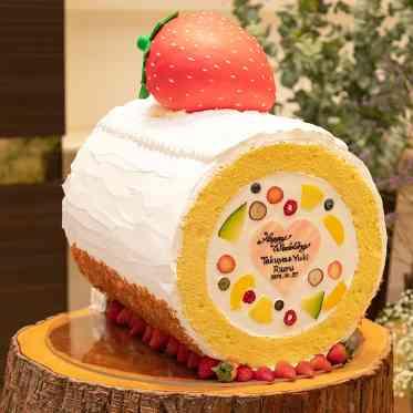 巨大ロールケーキ