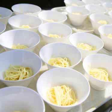 ゲストのテンションも上がるラーメンブッフェ。