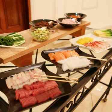 手巻き寿司ブッフェも大好評!!